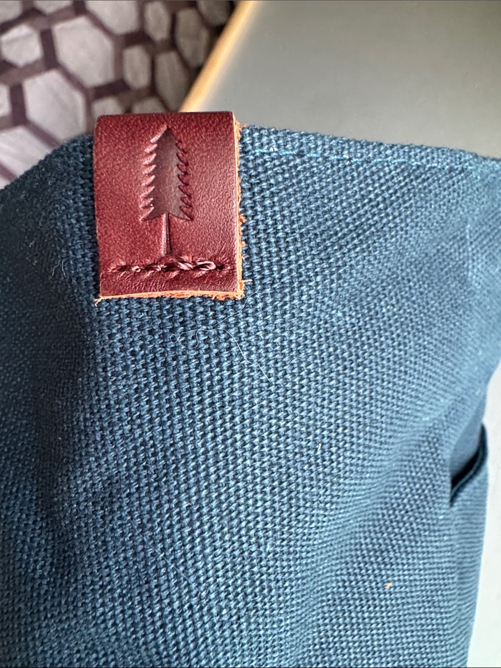 Portland Leather Black Shoulder Bag with Teal Interior - Picture 7 of 11